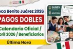 Calendario de pagos dobles abril 2026: beneficiarios de la Beca Benito Juárez y fechas oficiales